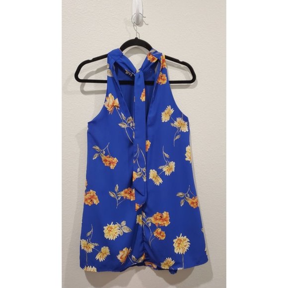 LULUS Halter Neck Floral Print Sleeveless … - Picture 6 of 6